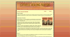 Desktop Screenshot of catholichealingprayers.com
