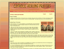 Tablet Screenshot of catholichealingprayers.com
